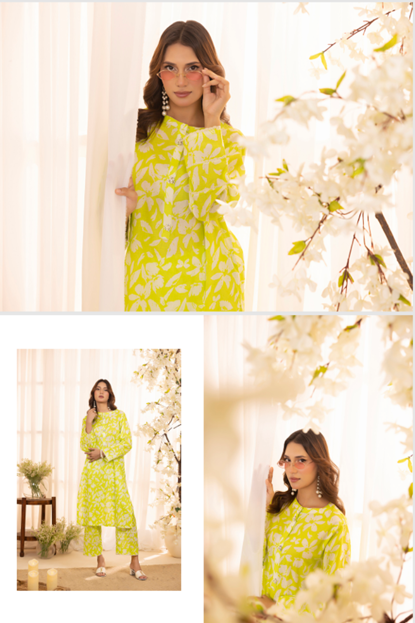 Identic Separates<br> (2 Pcs) Printed Lawn (Stitched) Sethi Brothers
